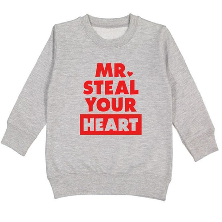 Mr. Steal Your Heart Long Sleeve Sweatshirt-SWEATSHIRTS & HOODIES-Sweet Wink-Joannas Cuties