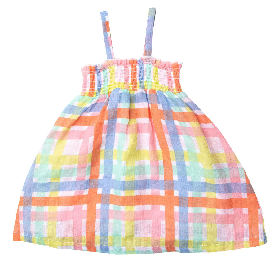 Multicolor Plaid Sundress-DRESSES & SKIRTS-Angel Dear-Joannas Cuties