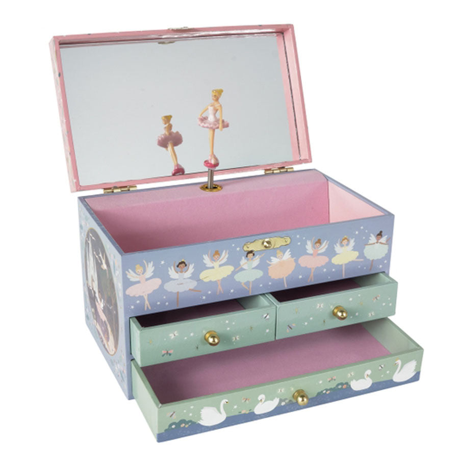Musical Jewellery Box with 3 Drawers - Enchanted-Floss & Rock-Joanna's Cuties