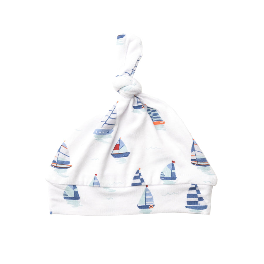 Knotted Hat - Nautical Boats-HATS & SCARVES-Angel Dear-Joannas Cuties