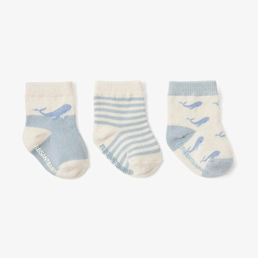 Ocean Adventure Non Slip Socks 3 Pack-SOCKS, TIGHTS & LEG WARMERS-Elegant Baby-Joannas Cuties