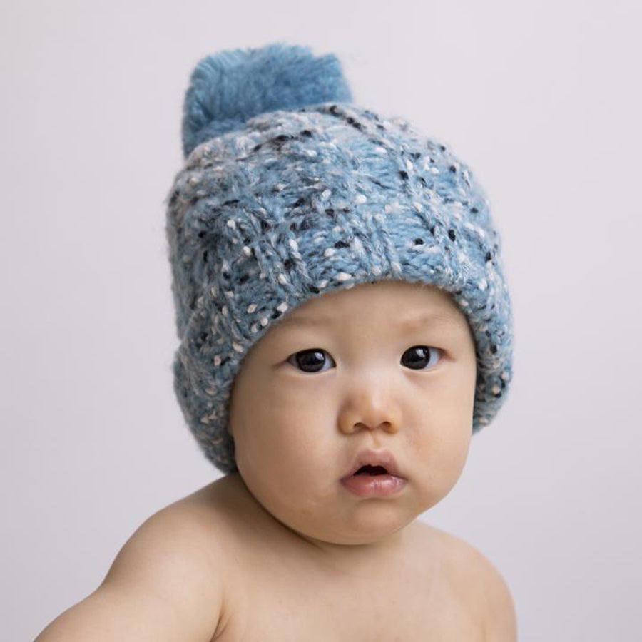 Ocean Tweed Beanie Hat-Huggalugs-Joanna's Cuties