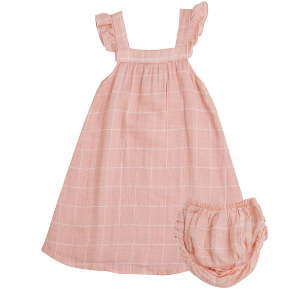 Twirly Sundress & Diaper Cover - Cottage Climbing Floral