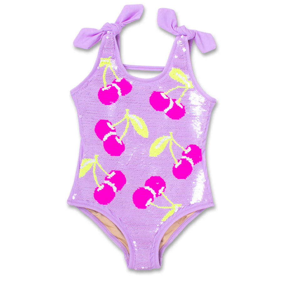 One Piece Cherries Delight Pink Swimwear