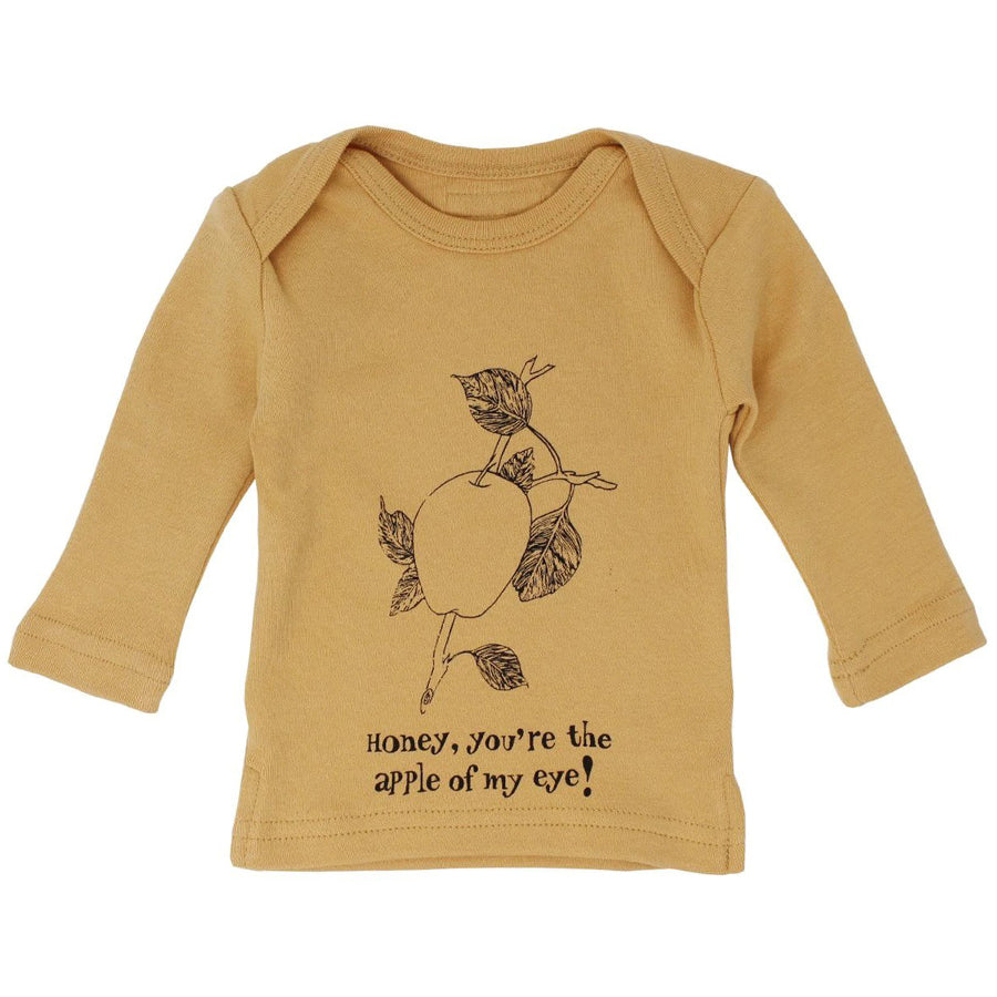 Organic L/Sleeve Shirt in Honey Apple - L'ovedbaby - joannas-cuties