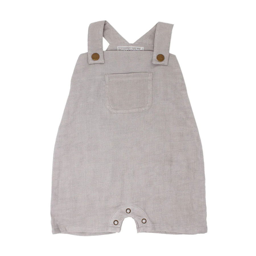 Organic Muslin Overall In Cloud-OVERALLS & ROMPERS-L'ovedbaby-Joannas Cuties