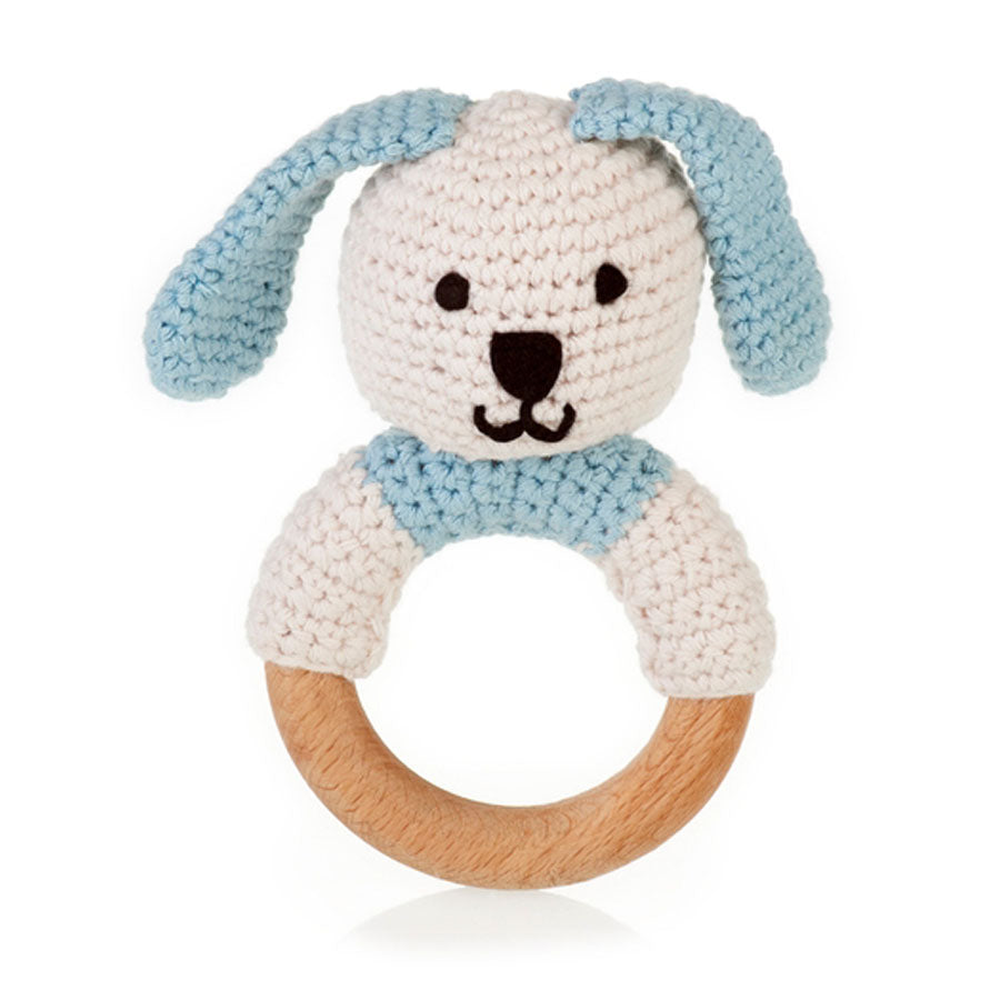 Organic Wooden Teething Ring Bunny-Pebble-Joanna's Cuties