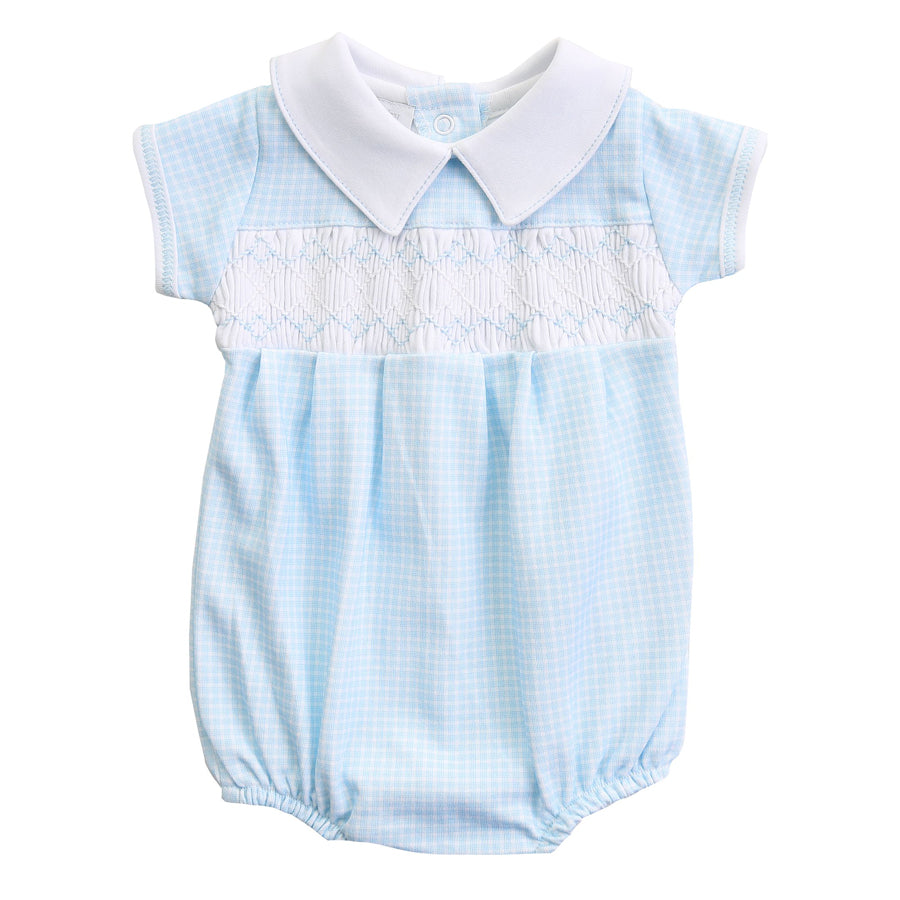Paige And Porter's Smocked Collared Boy Bubble-Magnolia Baby-Joanna's Cuties