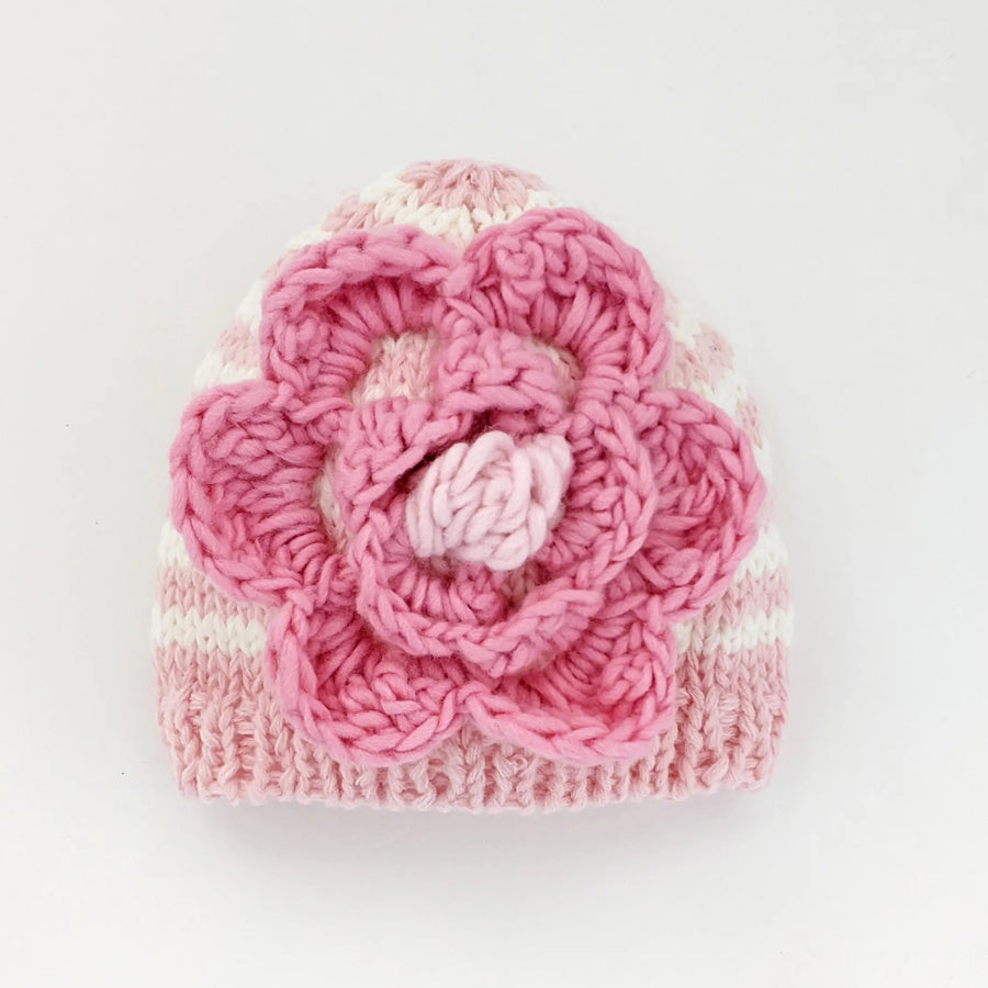 Parfait Pink Ziggy Beanie Hat-HATS & SCARVES-Huggalugs-Joannas Cuties