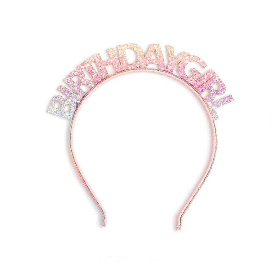 Pastel Rainbow Birthday Girl Headband-HEADBANDS-Sweet Wink-Joannas Cuties