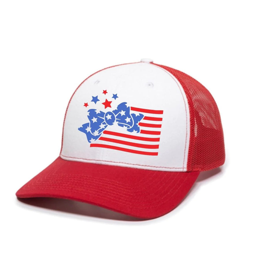 Patriotic Flag Trucker Hat-SUN HATS-Sweet Wink-Joannas Cuties