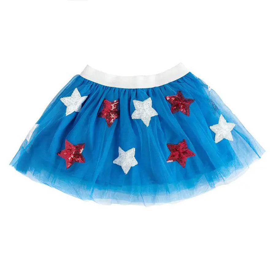 Patriotic Star Tutu - Dress Up Skirt - Kids 4th of July Tutu-DRESSES & SKIRTS-Sweet Wink-Joannas Cuties