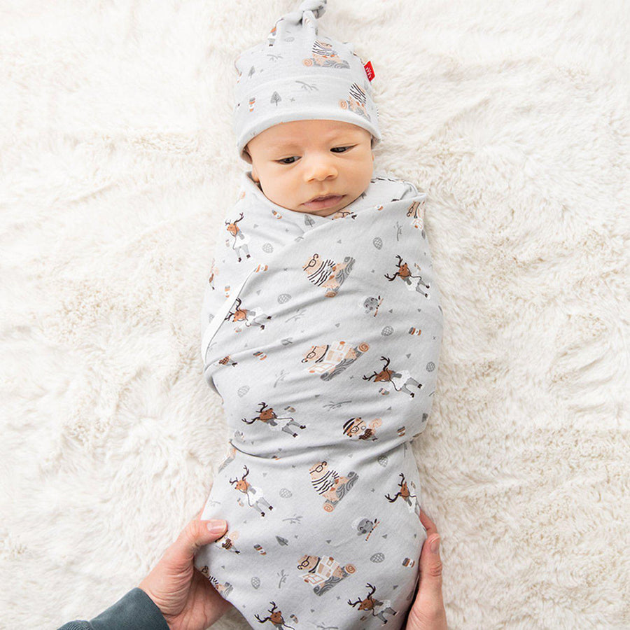 Perfect Sunday Organic Cotton Swaddle Blanket-Magnetic Me-Joanna's Cuties