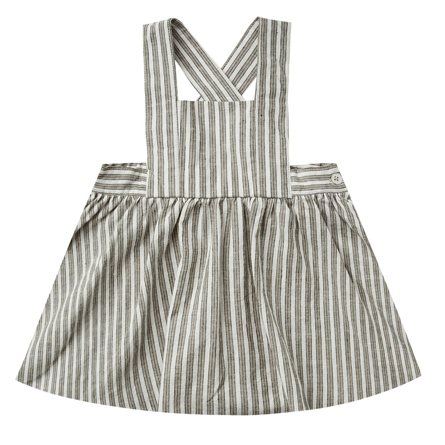 Pinafore Dress- Railroad Stripe-Rylee + Cru-Joanna's Cuties