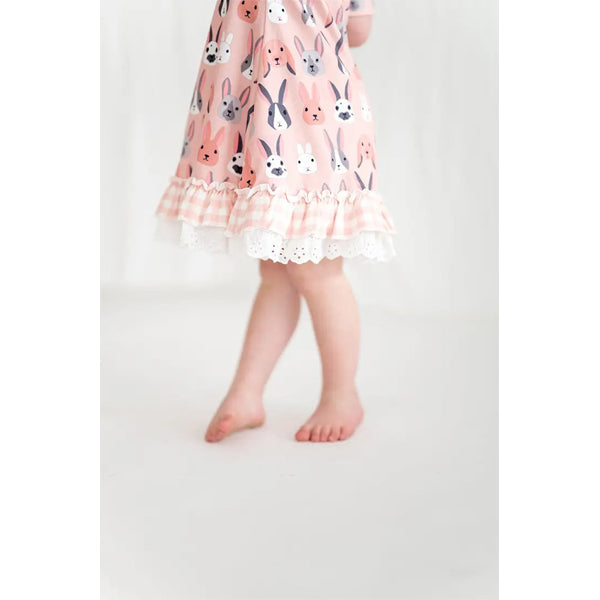 Pink Bunny Nightgown-SLEEPWEAR-Made By Molly-Joannas Cuties