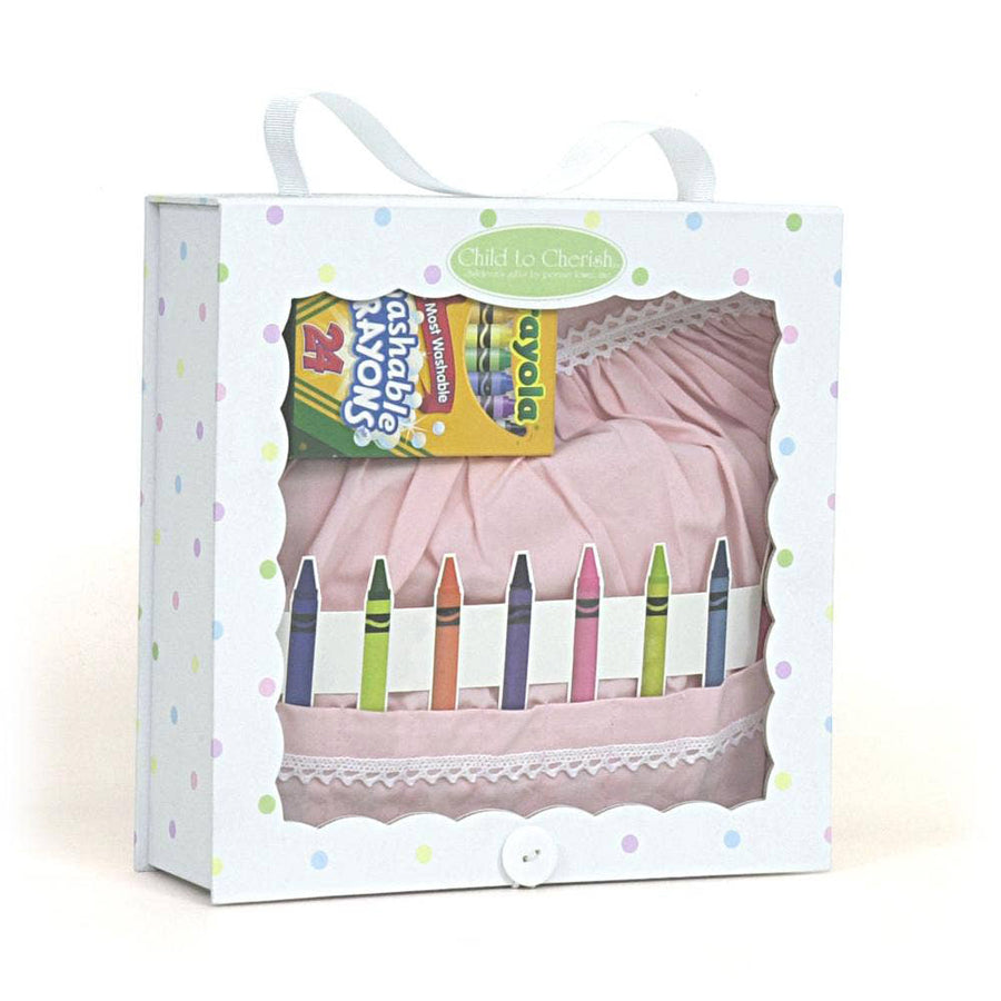 Crayon Apron Pink Confetti Boxed-Child to Cherish-Joanna's Cuties
