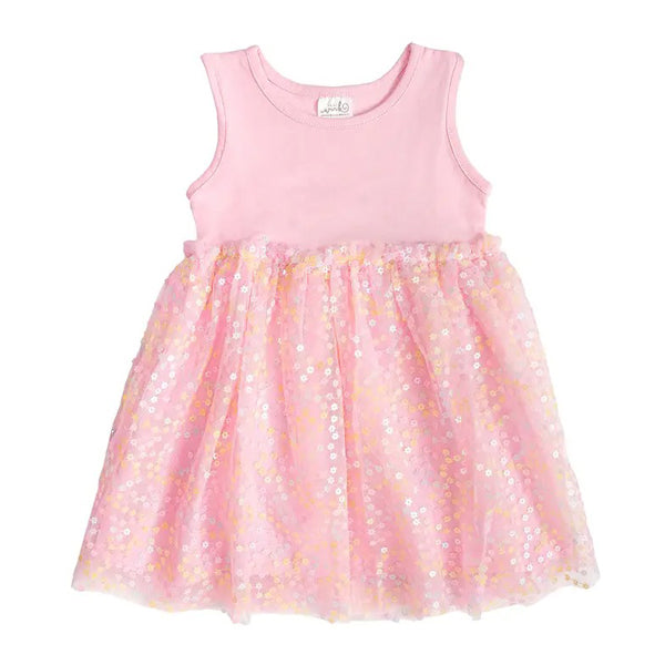 Pink Confetti Flower Dress - Kids Easter Dress Pink Confetti Flower Dress - Kids Easter Dress