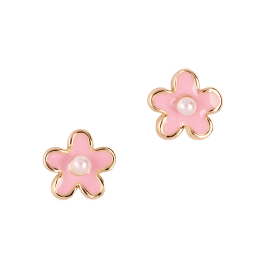 Pink Fancy Flower Cutie Stud Earrings-JEWELERY-Girl Nation-Joannas Cuties