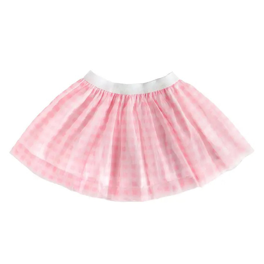 Pink Gingham Tutu - Dress Up Skirt - Kids Easter Tutu-DRESSES & SKIRTS-Sweet Wink-Joannas Cuties