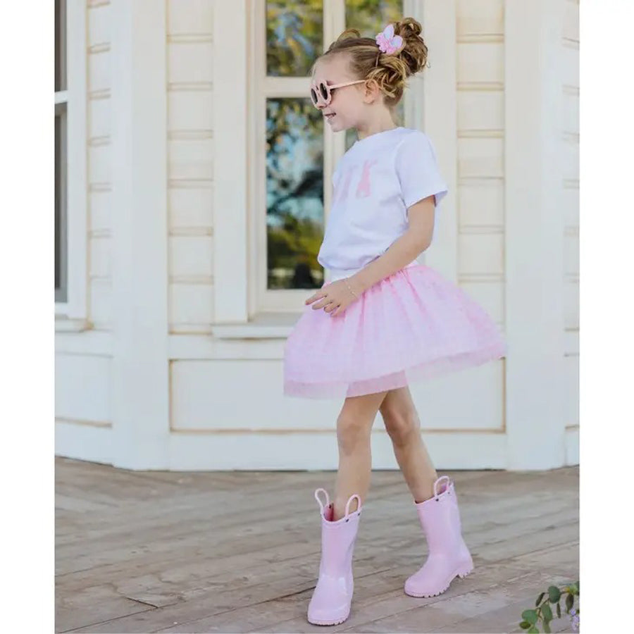 Pink Gingham Tutu - Dress Up Skirt - Kids Easter Tutu-DRESSES & SKIRTS-Sweet Wink-Joannas Cuties
