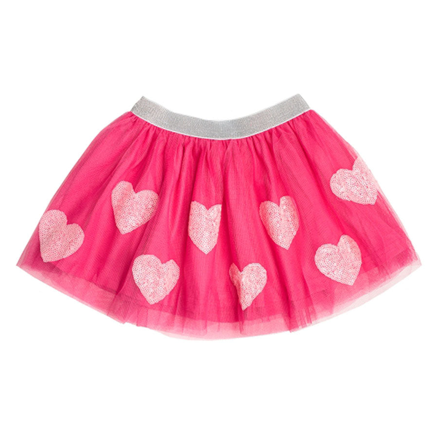 Pink Hearts Tutu- Dress Up Skirt-DRESSES & SKIRTS-Sweet Wink-Joannas Cuties