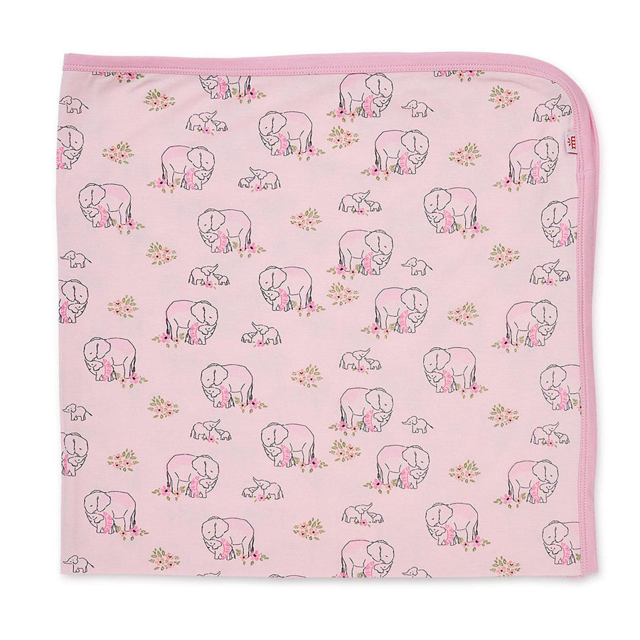 Pink Love You A Ton Modal Swaddle Blanket-Magnetic Me-Joanna's Cuties