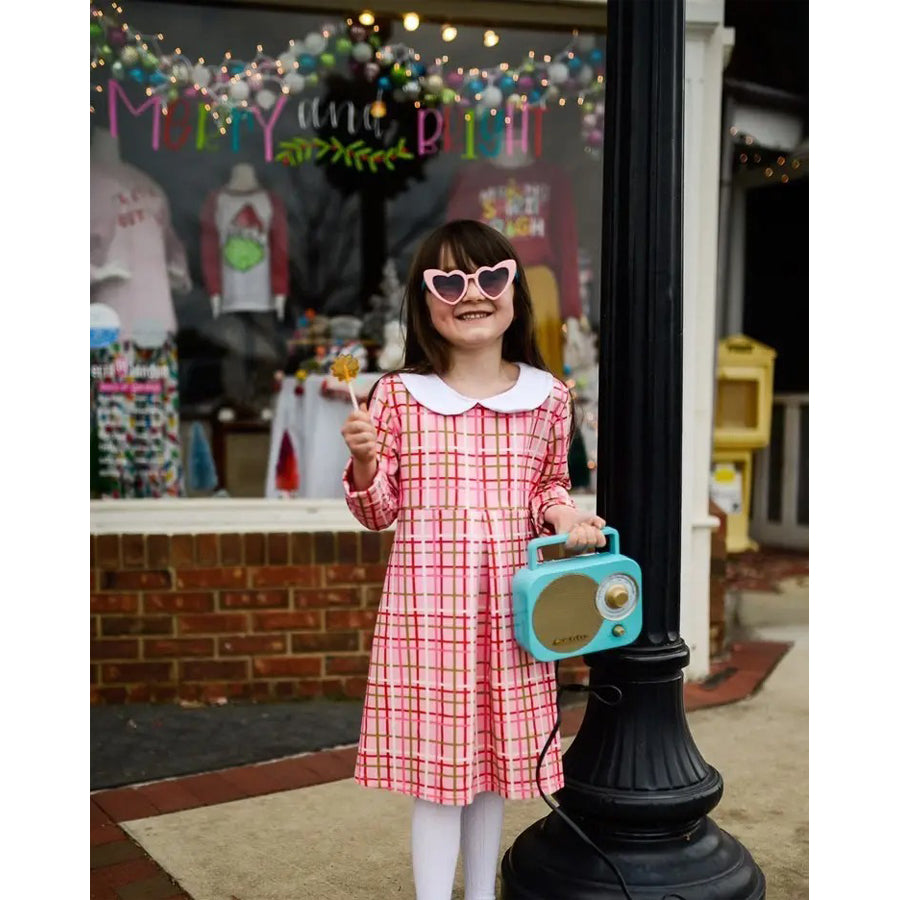 Pink Plaid Dress, 12-18M Pink Plaid Dress, 12-18M