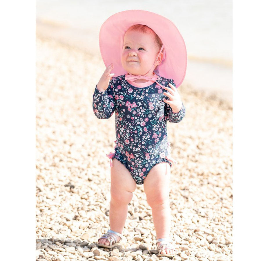 Pink Sun Protective Hat-SUN HATS-Ruffle Butts-Joannas Cuties