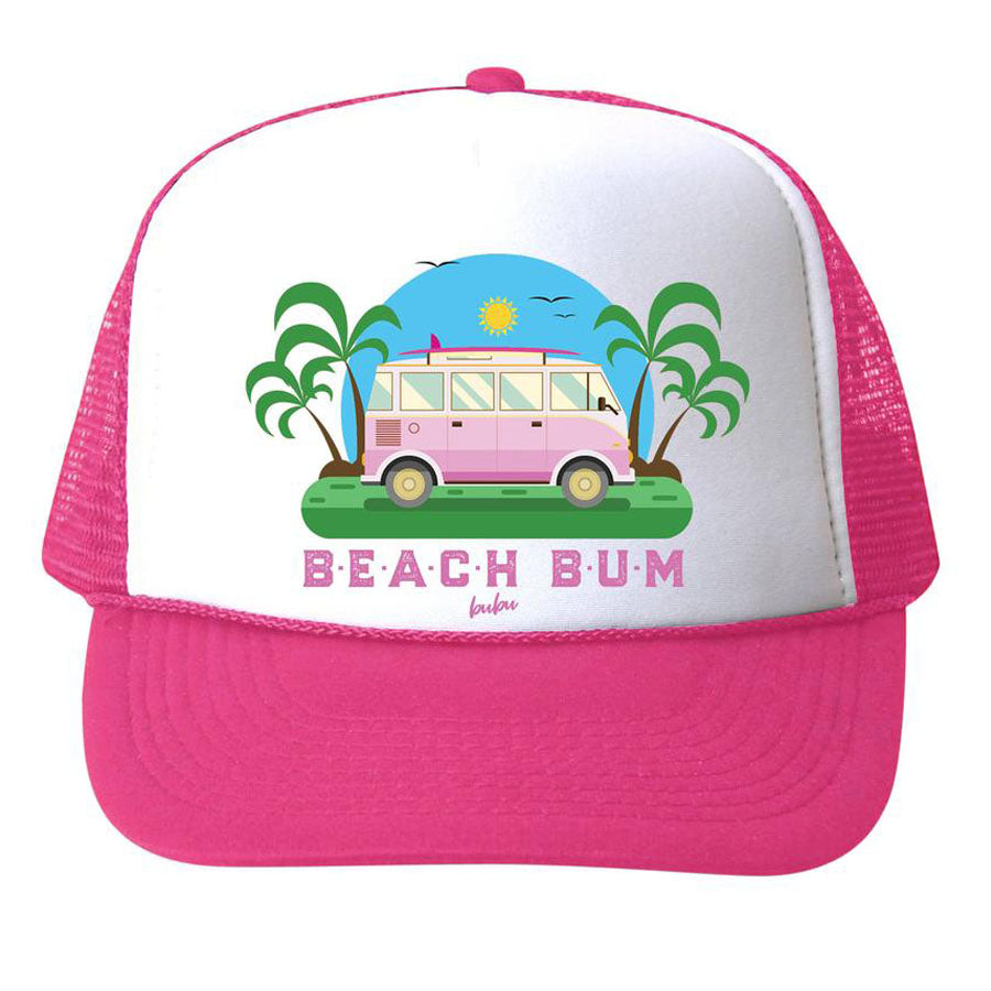 Beach Bum Hat - Pink - Bubu - joannas-cuties