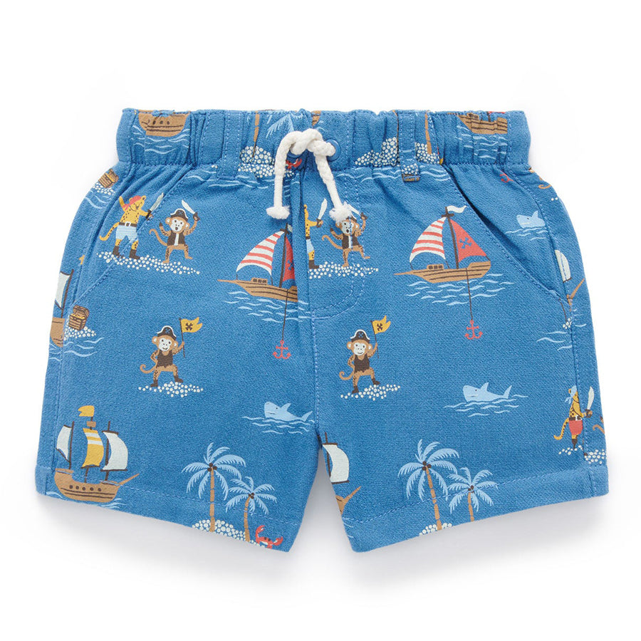 Pirate Pull on Shorts-BOTTOMS-Purebaby-Joannas Cuties