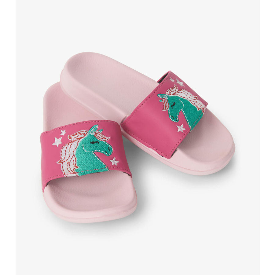 Playful Horses Slide On Sandals-SHOES-Hatley-Joannas Cuties
