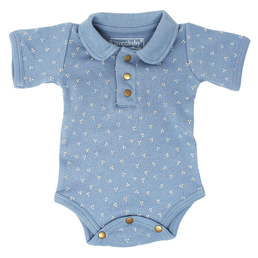 Polo Bodysuit in Pool Dots-L'ovedbaby-Joanna's Cuties