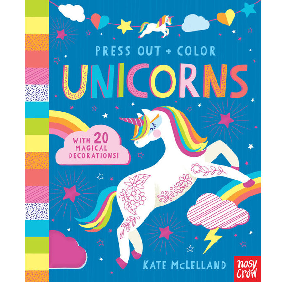 Press Out and Color: Unicorns-Penquin Random House-Joanna's Cuties
