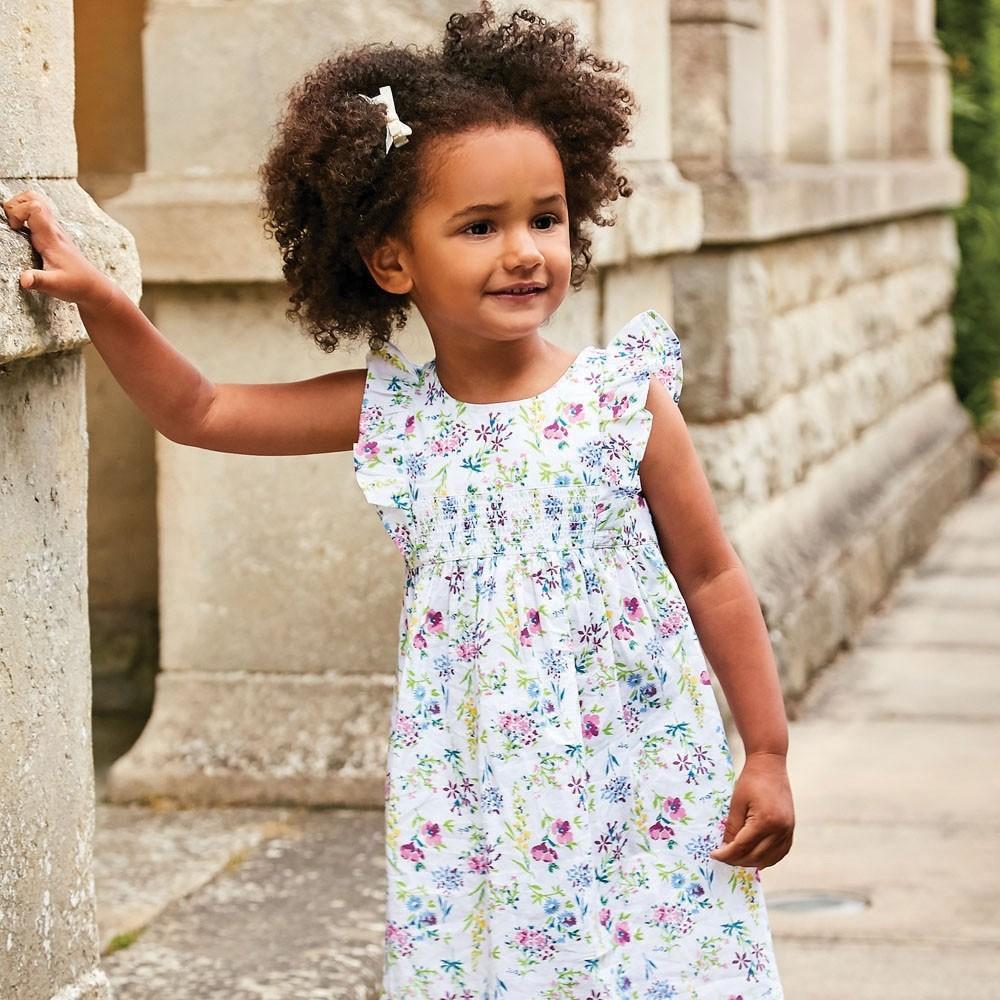 Pretty Floral Summer Dress - JoJo Maman Bebe - joannas-cuties