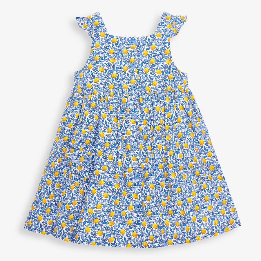 Pretty Lemon Bloom Button Front Dress-DRESSES & SKIRTS-JoJo Maman Bebe-Joannas Cuties