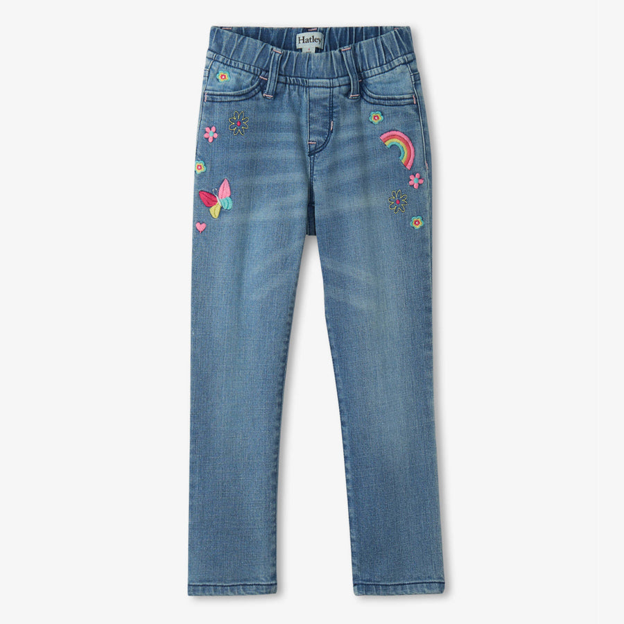 Pretty Patches Stretch Denim Jeans-BOTTOMS-Hatley-Joannas Cuties