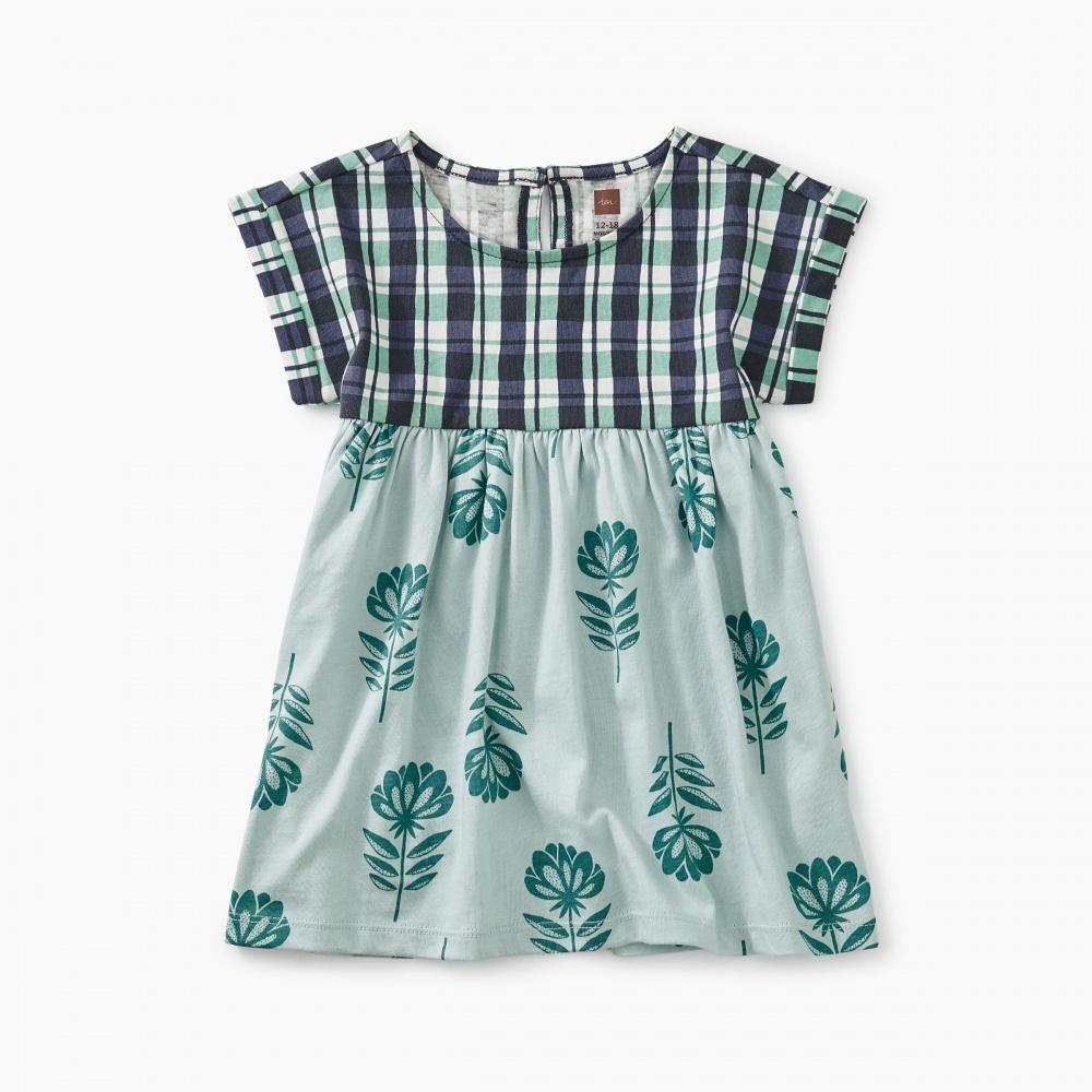 Printed Empire Baby Dress - Tea - joannas-cuties