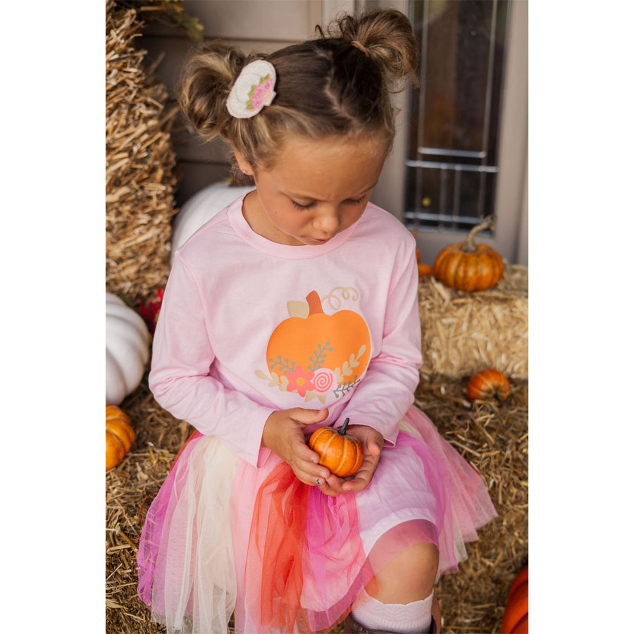 Pumpkin Flower Hair Clip-Sweet Wink-Joanna's Cuties