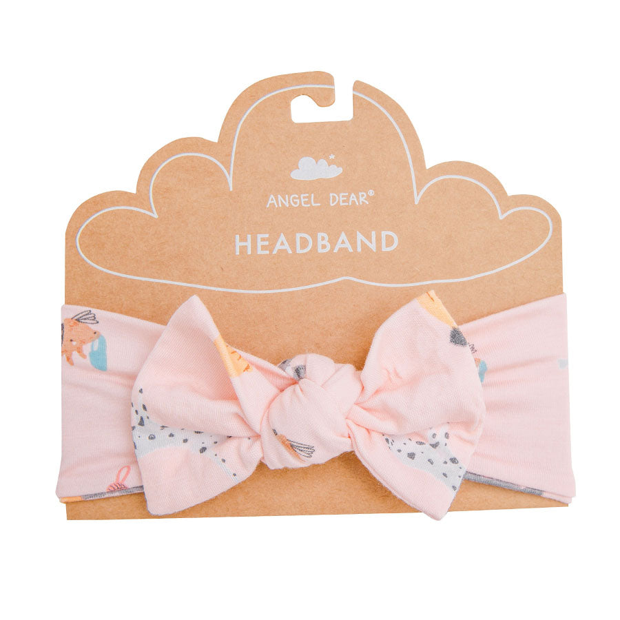 Puppy Play Headband - Pink-Angel Dear-Joanna's Cuties