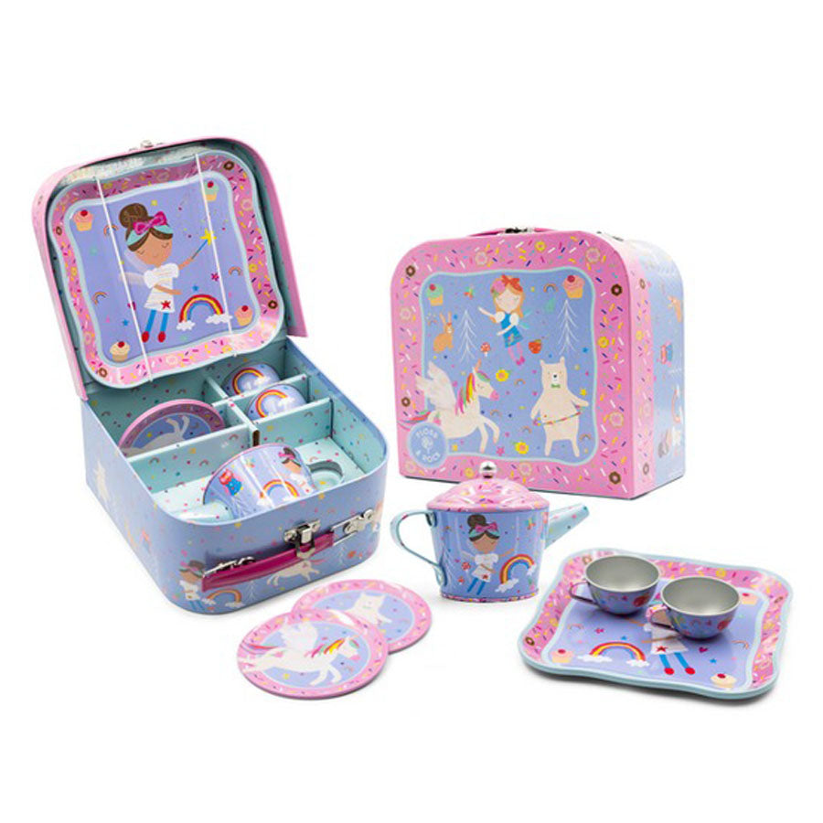 Rainbow Fairy 7pc Tin Tea Set-TOYS-Floss & Rock-Joannas Cuties