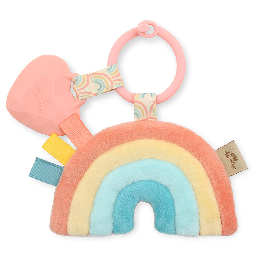 Rainbow Itzy Pal™ Plush + Teether-Itzy Ritzy-Joanna's Cuties