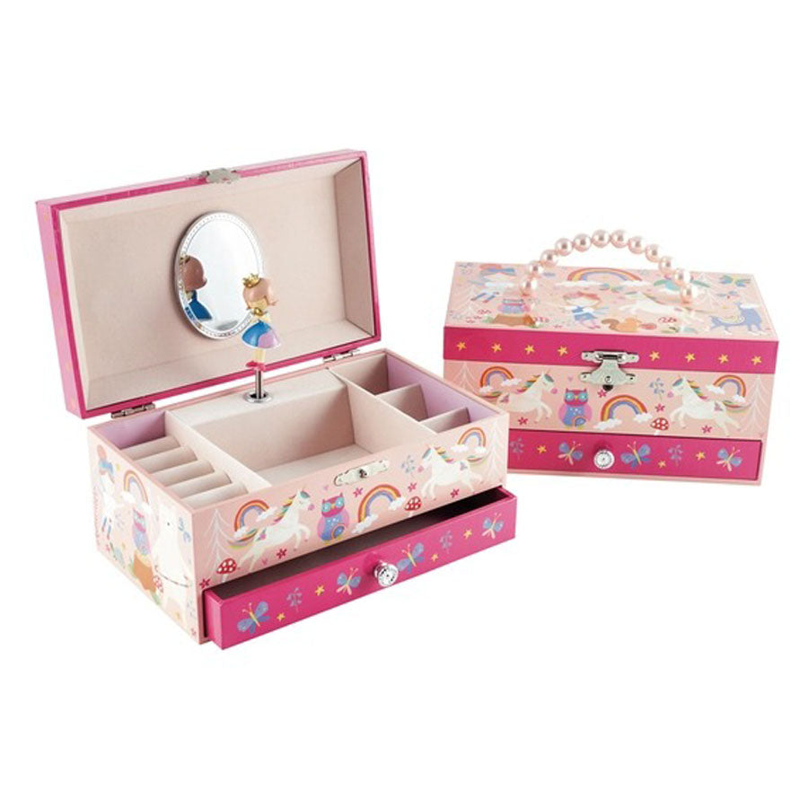 Rainbow Woodland jewelry Box - Music: Over the Rainbow-Floss & Rock-Joannas Cuties
