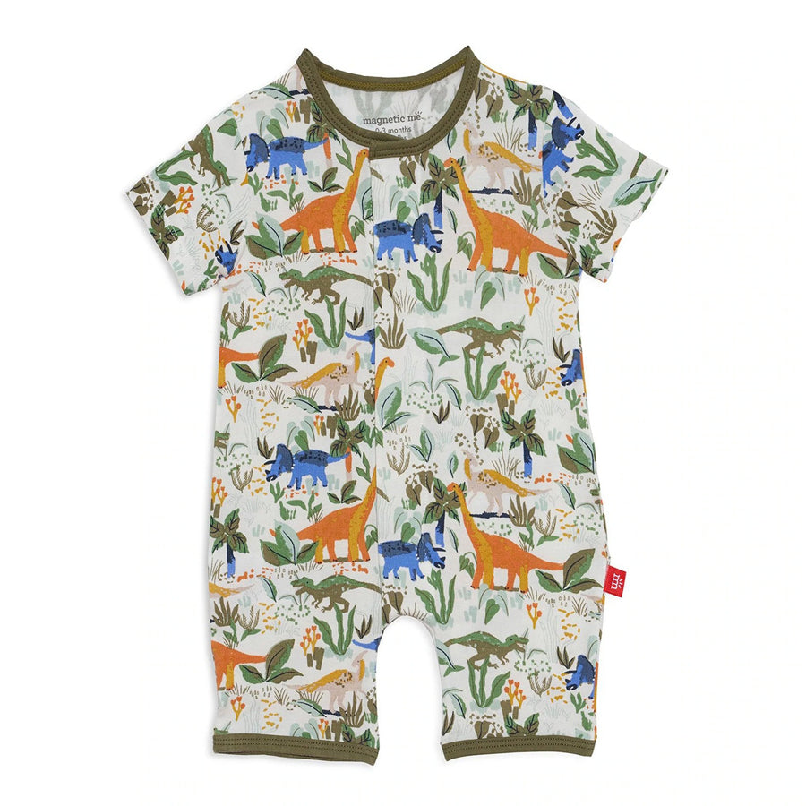 Raptor Round Your Finger Modal Magnetic Romper-OVERALLS & ROMPERS-Magnetic Me-Joannas Cuties
