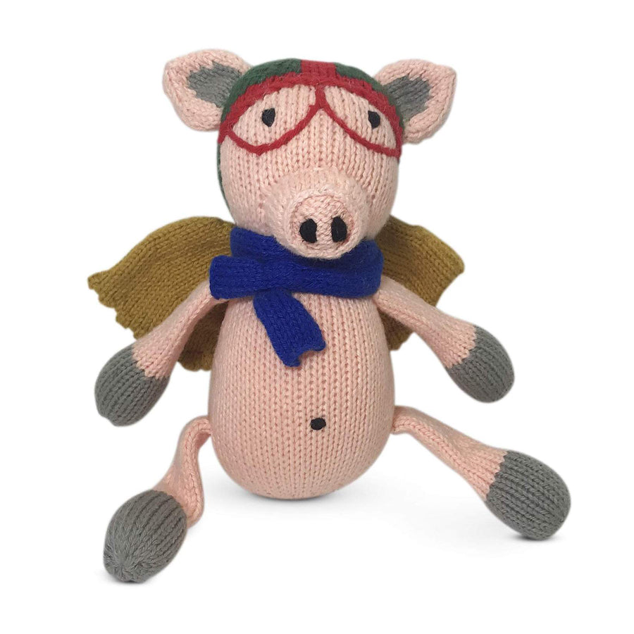 Rattle Buddy - Sully The Flying Pig-Finn + Emma-Joanna's Cuties