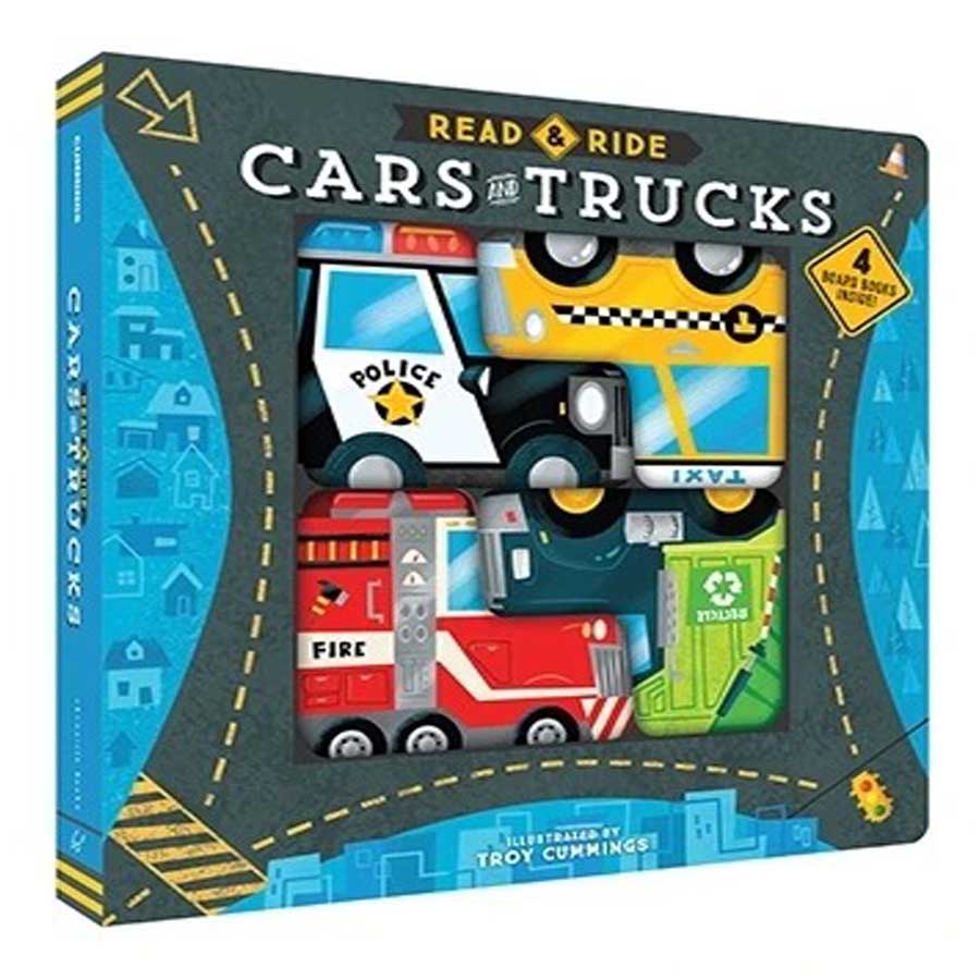 Read & Ride - Cars and Trucks-Chronicle Books-Joanna's Cuties