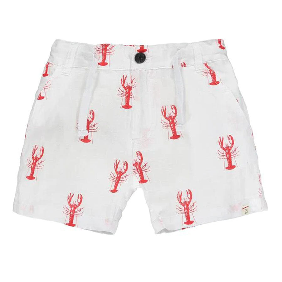 Red Lobster Print Shorts-BOTTOMS-Me + Henry-Joannas Cuties
