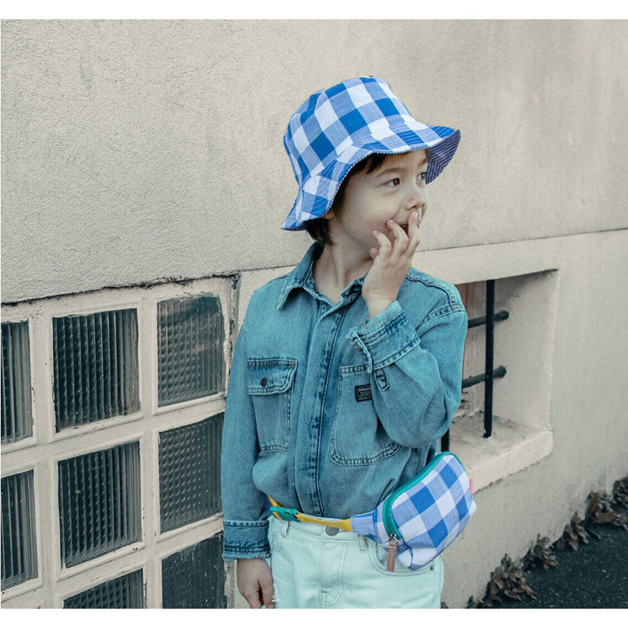 Retro Check Bucket Hat-SUN HATS-Rockahula Kids-Joannas Cuties