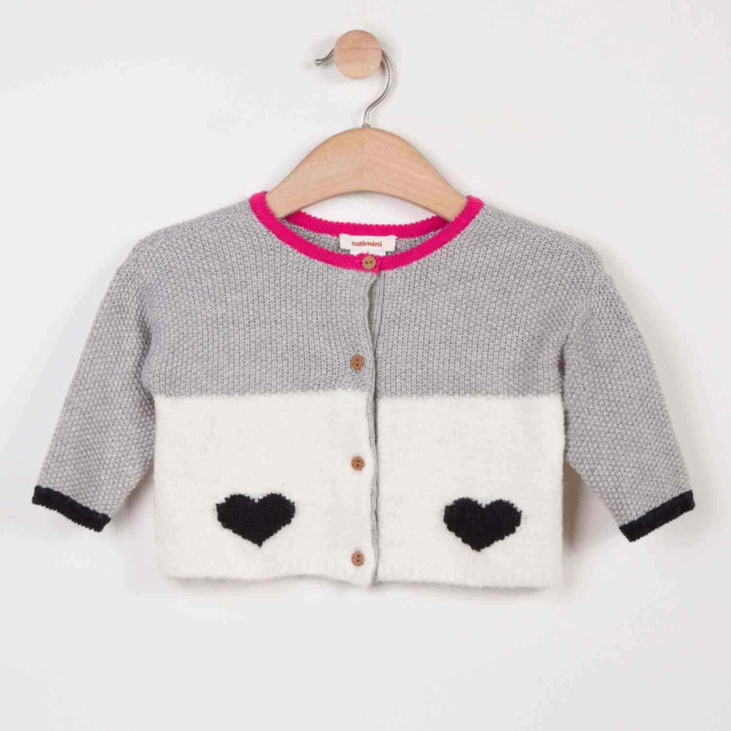 Reversible Woolly Cardigan With Charming Design - Catimini - joannas-cuties