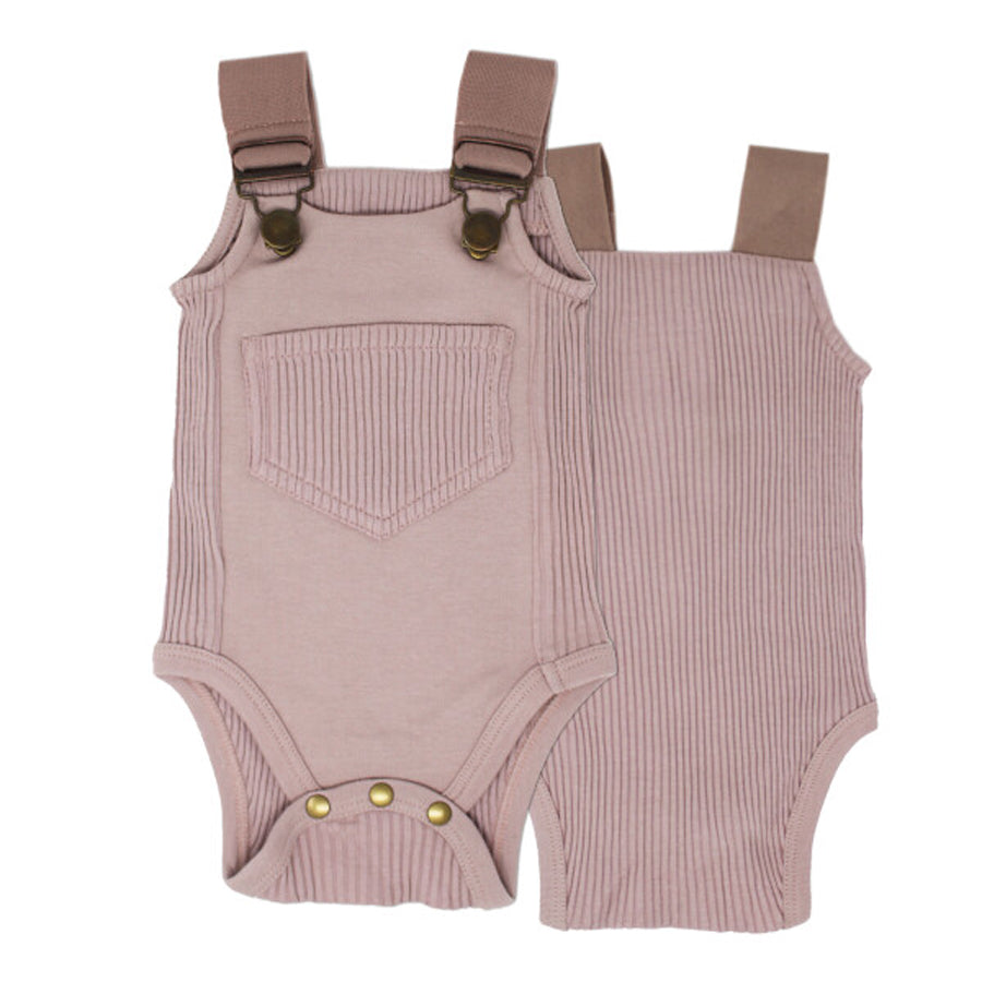 Ribbed Bodysuit in Thistle-L'ovedbaby-Joanna's Cuties