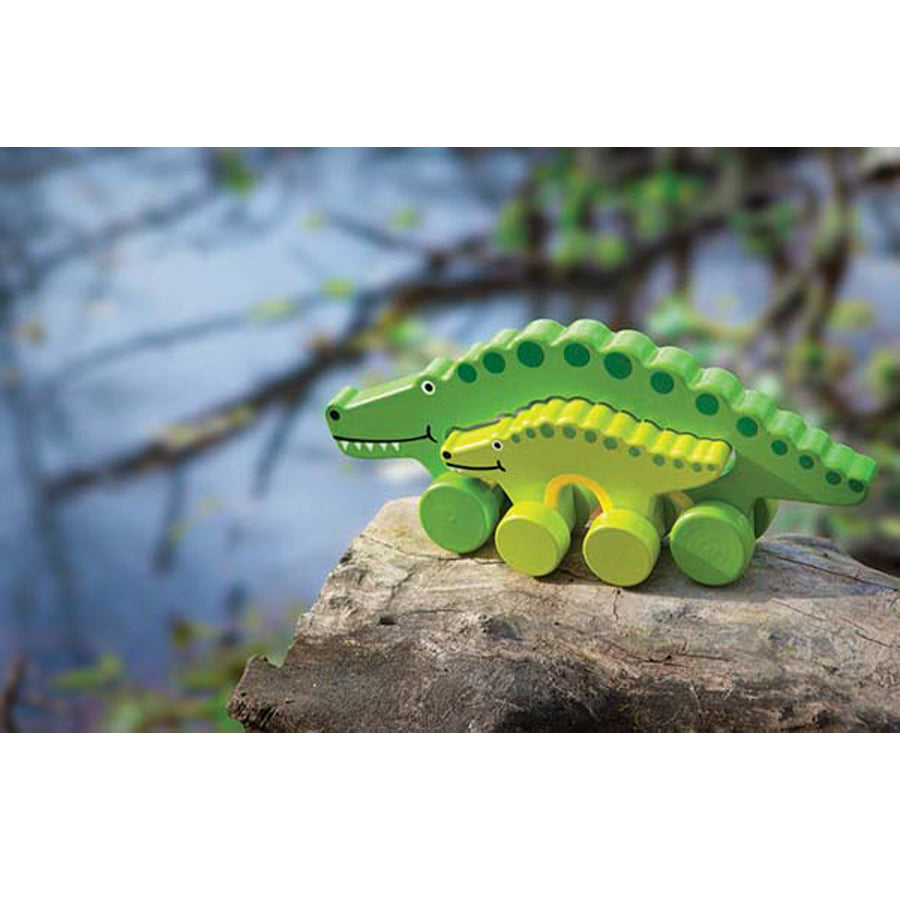 Gator Mommy And Baby Push Toy-Jack Rabbit Creations-Joanna's Cuties
